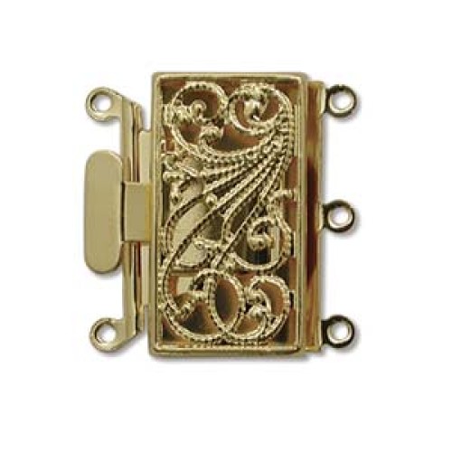 CLASP RECTANGULAR 13X22 mm 3 ROW