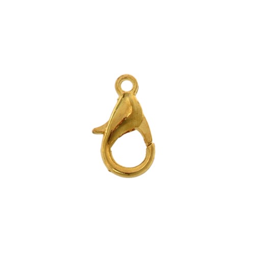 Brass Lobster Clasp Gold Plated 10mm