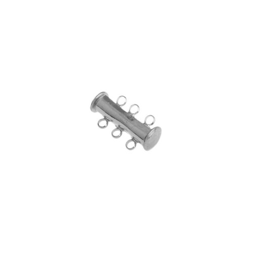 MAGNETIC CLASP 3-STRAND Rhodium Colour 20mm