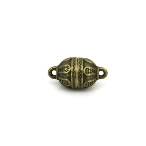 MAGNETIC CLASP Brass Antique 9.5X18mm