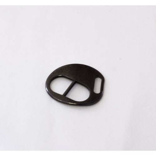 Metal  Clasp gun metal 26x29mm (Ø 10.2x3.2mm) - 1pc