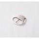 Metal  Clasp silver 26x29mm (Ø 10.2x3.2mm)  - 1pc