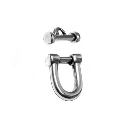 T-Clasp Marine Style 21x16 mm Antique Silver