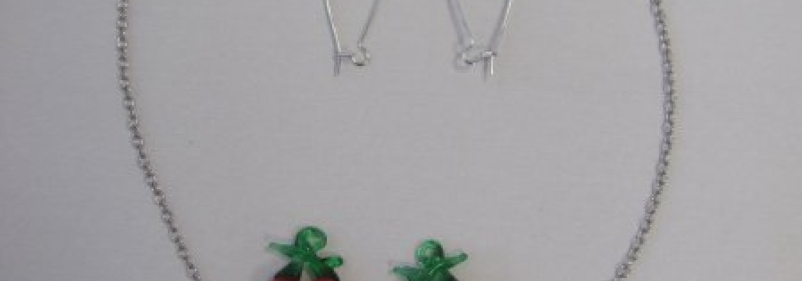 Making earrings from ready ornaments