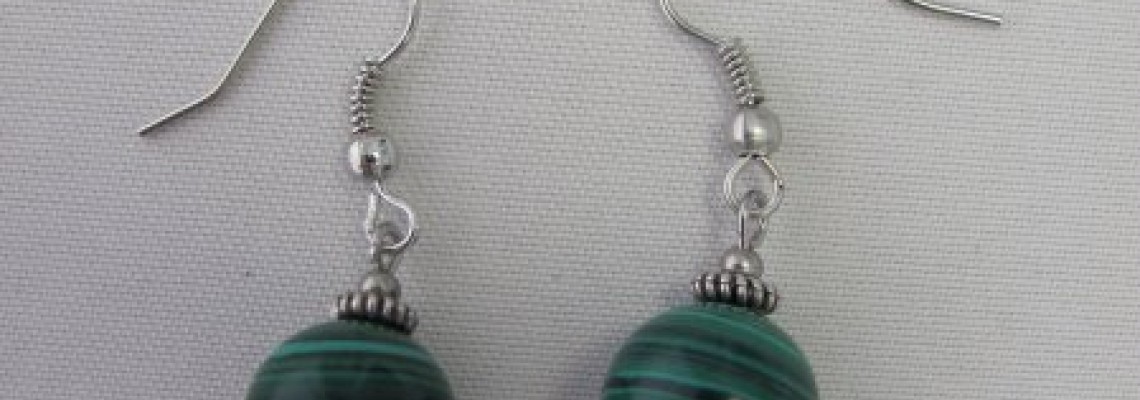 Making earrings – adding decorative metal beads