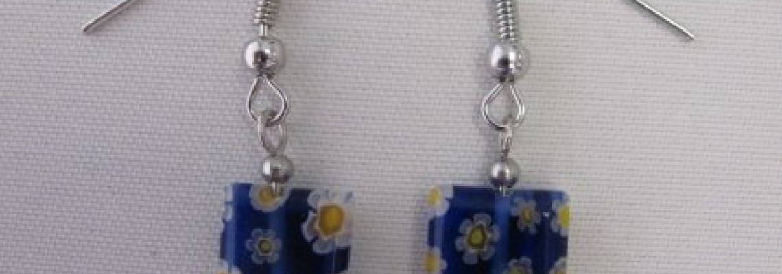 Making earrings from beads with a narrow opening