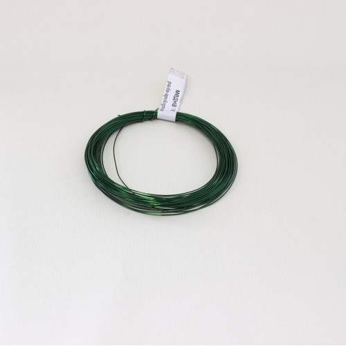 Copper wire 0,4 mm - green