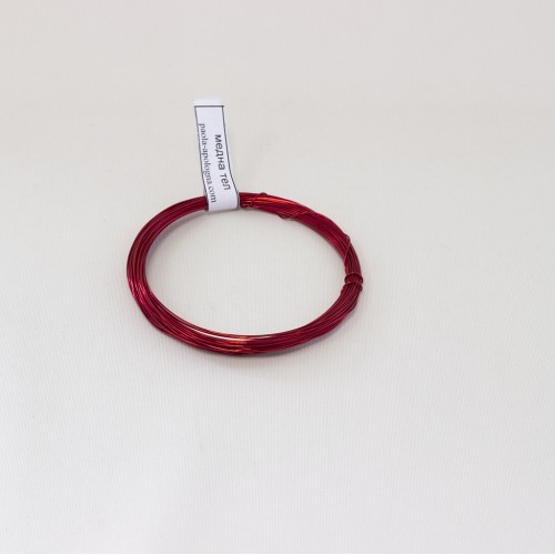 Copper wire 0,4 mm - red