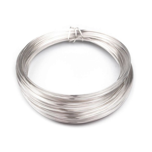 Semi Soft Wire Tarnish Resistant 0.5 mm Silver Plated 10 m