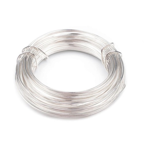 Semi Soft Wire Tarnish Resistant 1 mm Silver Plated 10 m