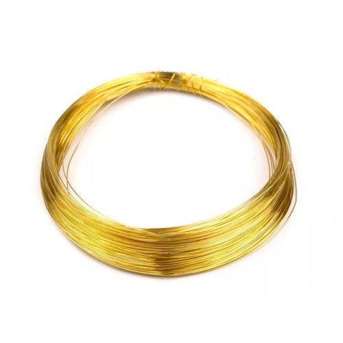 Semi Soft Wire Tarnish Resistant 0.8 mm Gold Plated 10 m