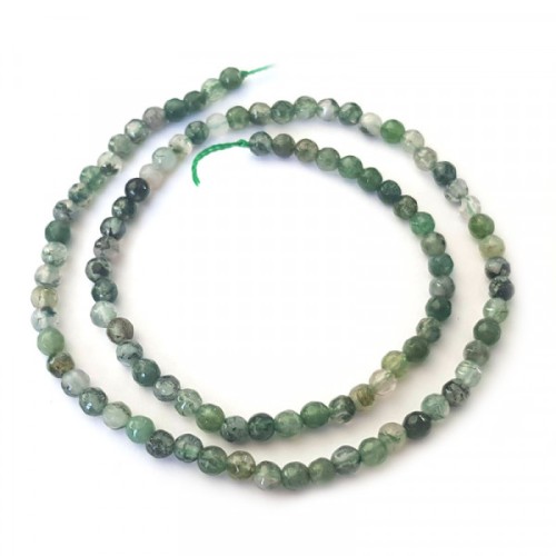 Moss Agate Faceted 3mm