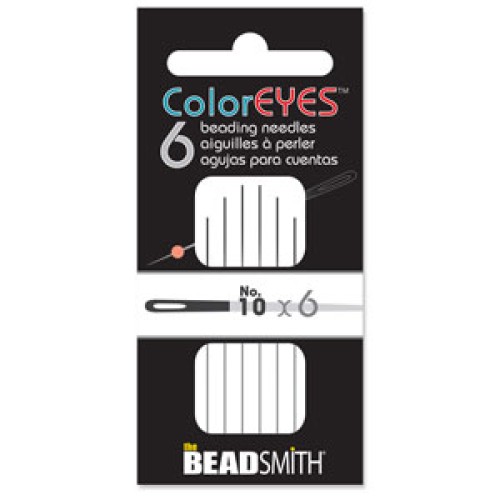 COLOREYES BEADING NEEDLE BLACK #10 6/CD