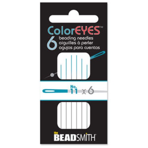 COLOREYES BEADING NEEDLE BLACK #11 6/CD