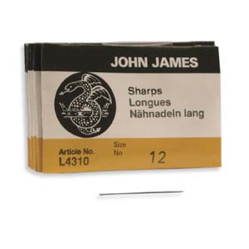 NEEDLES SHARPS  John James #12- 1 pc