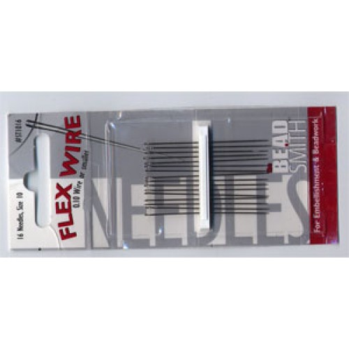 Flex Wire Beading The Beadsmith Needles #10- 16 pcs set