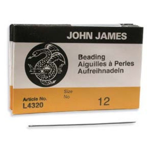 NEEDLES BEADING #12- JOHN JAMES - 25 pcs