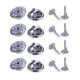 BADGE PIN Set Rhodium Colour