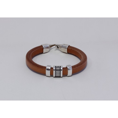 Leather  REGALIZ 10x6mm Hazelnut Brown