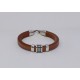 Leather  REGALIZ 10x6mm Hazelnut Brown