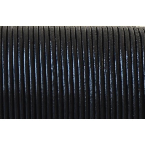 Leather cord 1,5 mm  black