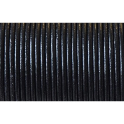 Leather cord 2,0 mm  black