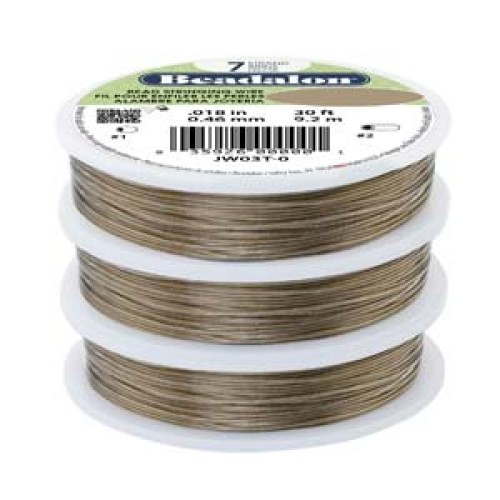 BEADALON 7STRD .015 BRONZE 30FT