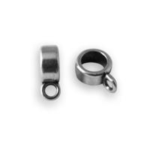 Slider Bail 8.2x4.2mm Antique Silver