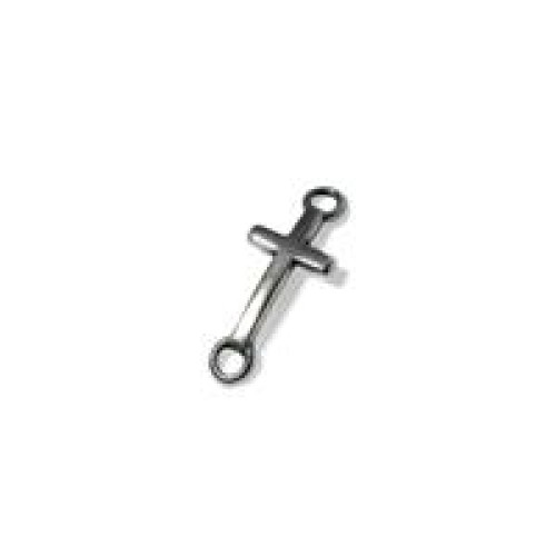 Cross 8x14mm Antique Silver