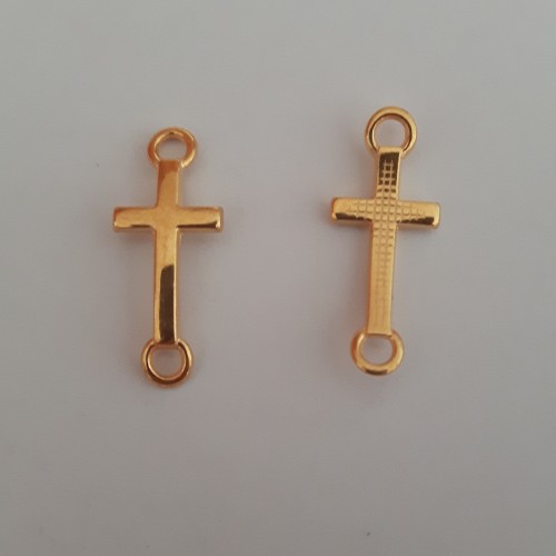 Cross 8x14mm Gold Plated