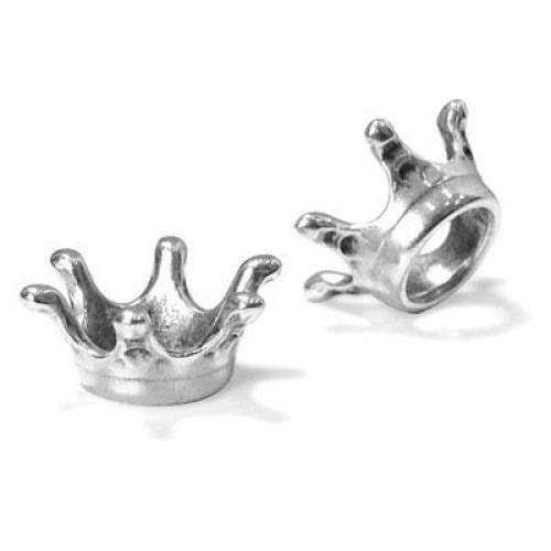 Crown 14x8mm Silver Antique