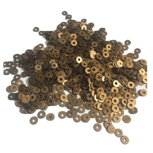 SEQUINS Brass Antique Brass  Flat Round 4mm