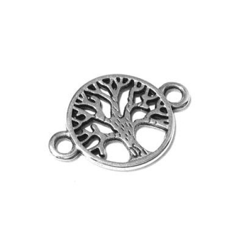 Tree of Life 15mm Antique Silver