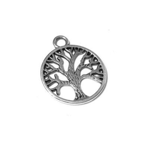 Tree of Life 20mm Antique Silver