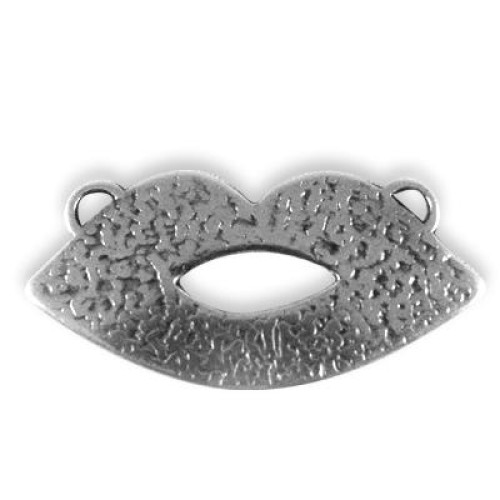 Lips 41x20mm Antique Silver