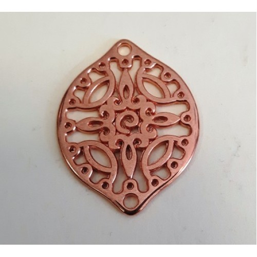 Filigree Oval  29Х22 mm Rose Gold