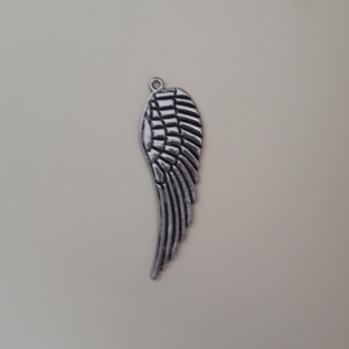 Angel Wing 9x32mm Antique Silver