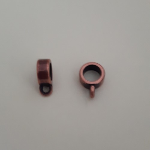 Slider Bail 8.2x4.2mm Antique Copper