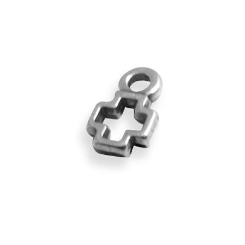 Cross 7x12mm Antique Silver