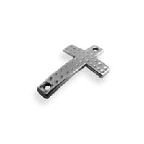 Cross 15x22 mm Silver Antique