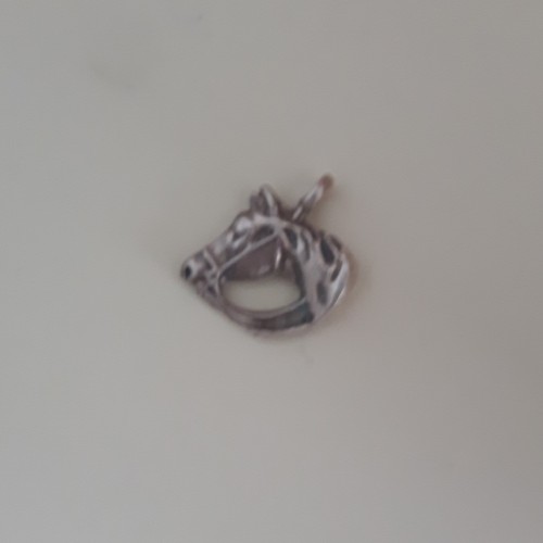 Horse 16x16 mm Antique Silver