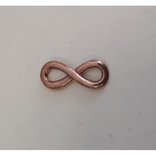 Infinity Sign 15x6mm Rose Gold