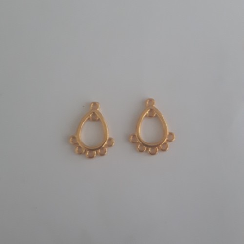 Drop with 5 Loops 11 mm Gold Plated