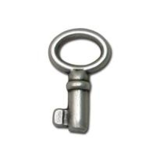 Key 12x22mm Antique Silver