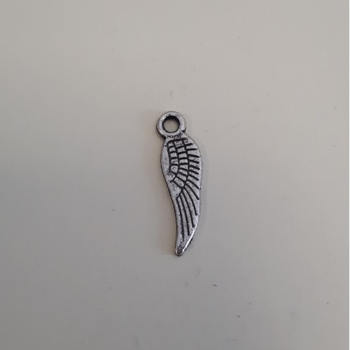 Angel Wing 5x17 mm Antique Silver