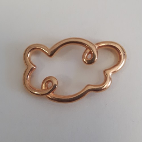 Cloud 32x20mm Gold Plated