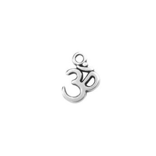 Om (Aum) 10 mm Antique Silver