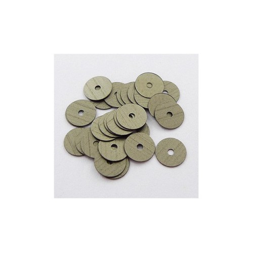 SEQUINS Brass Antique Colour Flat Round 8mm