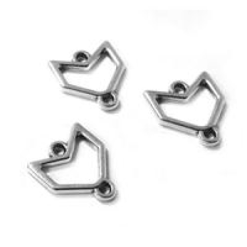 Arrow 13x15mm Antique Silver