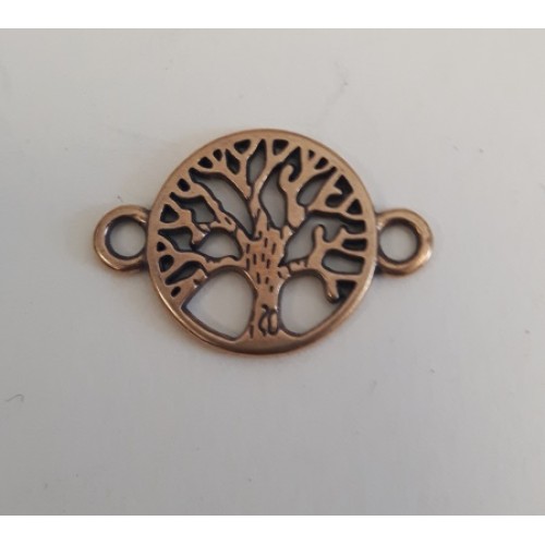 Tree of Life 15mm  Brass Antique